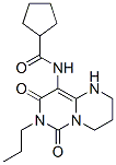 n-(1,3,4,6,7,8-六氫-6,8-二氧代-7-丙基-2H-嘧啶并[1,6-a]嘧啶-9-基)-環(huán)戊烷羧酰胺結(jié)構(gòu)式_524944-76-1結(jié)構(gòu)式