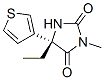 2,4-Imidazolidinedione,5-ethyl-3-methyl-5-(3-thienyl)-,(5s)-(9ci)Structure,525600-07-1Structure 2,4-Imidazolidinedione,5-ethyl-3-methyl-5-(3-thienyl)-,(5s)-(9ci) Structure,525600-07-1Structure