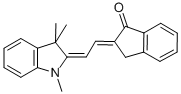 (2E)-2-[(2e)-2-(1,3,3-三甲基-1,3-二氫-2H-吲哚-2-基)亞乙基]-1-茚酮結(jié)構式_53704-23-7結(jié)構式