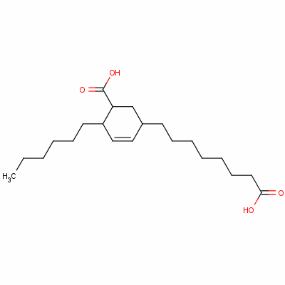 5(Or 6)-carboxy-4-hexylcyclohex-2-ene-1-octanoic acidStructure,53980-88-4Structure 5(Or 6)-carboxy-4-hexylcyclohex-2-ene-1-octanoic acid Structure,53980-88-4Structure