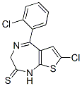 7-Chloro-5-(2-chlorophenyl)-1,3-dihydro-2h-thieno-(2,3-e)-(1,4)-diazepine-2-thioneStructure,54123-07-8Structure 7-Chloro-5-(2-chlorophenyl)-1,3-dihydro-2h-thieno-(2,3-e)-(1,4)-diazepine-2-thione Structure,54123-07-8Structure