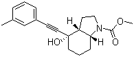 (3Ar,4s,7ar)-methyl 4-hydroxy-4-(2-m-tolylethynyl)-octahydroindole-1-carboxylate Structure,543906-09-8Structure