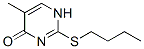 2-Butylthio-5-methylpyrimidin-4(1h)-oneStructure,54845-20-4Structure 2-Butylthio-5-methylpyrimidin-4(1h)-one Structure,54845-20-4Structure