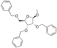 Methyl 2,3,5-tri-O-benzyl-beta-D-ribofuranosideStructure,55725-85-4Structure Methyl 2,3,5-tri-O-benzyl-beta-D-ribofuranoside Structure,55725-85-4Structure