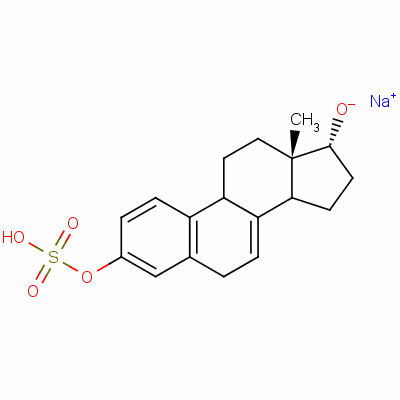 (17alpha)-雌甾-1,3,5(10),7-四烯-3,17-二醇 3-(硫酸酯)單鈉鹽結(jié)構(gòu)式_56050-05-6結(jié)構(gòu)式