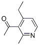 Ethanone, 1-(4-ethyl-2-methyl-3-pyridinyl)-(9ci)Structure,56059-75-7Structure Ethanone, 1-(4-ethyl-2-methyl-3-pyridinyl)-(9ci) Structure,56059-75-7Structure