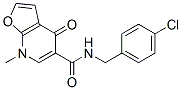 n-[(4-氯苯基)甲基]-4,7-二氫-7-甲基-4-氧代-呋喃并[2,3-b]吡啶-5-羧酰胺結(jié)構(gòu)式_562101-74-0結(jié)構(gòu)式