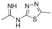 n-(5-甲基-1,3,4-噻二唑-2-基)-鹽酸乙脒結構式_56684-77-6結構式