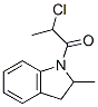 1H-indole, 1-(2-chloro-1-oxopropyl)-2,3-dihydro-2-methyl- (9ci)Structure,568566-38-1Structure 1H-indole, 1-(2-chloro-1-oxopropyl)-2,3-dihydro-2-methyl- (9ci) Structure,568566-38-1Structure