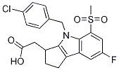 2-(4-(4-氯芐基)-7-氟-5-(甲基磺?；?-1,2,3,4-四氫環(huán)戊并[b]吲哚-3-基)乙酸結(jié)構(gòu)式_571170-81-5結(jié)構(gòu)式