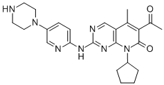 Pyrido[2,3-d]pyrimidin-7(8H)-one, 6-acetyl-8-cyclopentyl-5-methyl-2-[[5-(1-piperazinyl)-2-pyridinyl]amino]- Structure,571190-30-2Structure