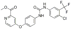 Methyl4-(4-(3-(4-chloro-3-(trifluoromethyl)phenyl)ureido)phenoxy)picolinate Structure,573673-43-5Structure