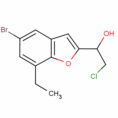 5-Bromo-alpha-(chloromethyl)-7-ethylbenzofuran-2-methanolStructure,57704-13-9Structure 5-Bromo-alpha-(chloromethyl)-7-ethylbenzofuran-2-methanol Structure,57704-13-9Structure