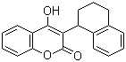4-羥基-3-(1,2,3,4-四氫-1-萘基)香豆素結(jié)構(gòu)式_5836-29-3結(jié)構(gòu)式