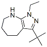 (9ci)-3-(1,1-二甲基乙基)-1-乙基-1,4,5,6,7,8-六氫-吡唑并[3,4-b]氮雜卓結(jié)構(gòu)式_583811-64-7結(jié)構(gòu)式