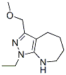 (9ci)-1-乙基-1,4,5,6,7,8-六氫-3-(甲氧基甲基)-吡唑并[3,4-b]氮雜卓結(jié)構(gòu)式_583811-73-8結(jié)構(gòu)式