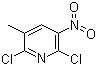 2,6-Dichloro-3-methyl-5-nitropyridine Structure,58596-88-6Structure