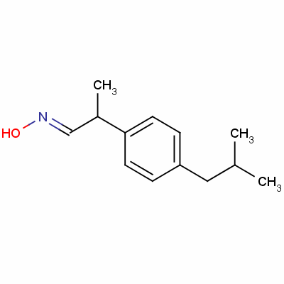 2-(4-異丁基苯基)丙醛肟結構式_58609-72-6結構式