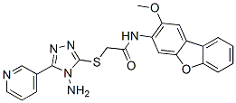 (9ci)-2-[[4-氨基-5-(3-吡啶)-4H-1,2,4-噻唑-3-基]硫代]-n-(2-甲氧基-3-二苯并呋喃)-乙酰胺結(jié)構(gòu)式_586995-44-0結(jié)構(gòu)式