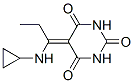 (9ci)-5-[1-(環(huán)丙基氨基)亞丙基]-2,4,6(1H,3h,5h)-嘧啶三酮結(jié)構(gòu)式_587003-00-7結(jié)構(gòu)式
