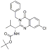 (R)-tert-butyl-1-(3-benzyl-7-chloro-4-oxo-3,4-dihydroquinazolin-2-yl)- 2-methylpropylcarbamate Structure,587881-33-2Structure