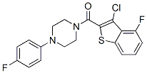 (9ci)-1-[(3-氯-4-氟苯并[b]噻吩-2-基)羰基]-4-(4-氟苯基)-哌嗪結(jié)構(gòu)式_588675-50-7結(jié)構(gòu)式