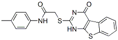 (9ci)-2-[(1,4-二氫-4-氧代[1]苯并噻吩并[2,3-d]嘧啶-2-基)硫代]-n-(4-甲基苯基)-乙酰胺結構式_588676-70-4結構式
