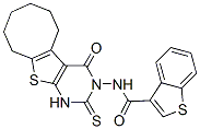 (9ci)-n-(1,4,5,6,7,8,9,10-八氫-4-氧代-2-硫氧代環(huán)辛并[4,5]噻吩并[2,3-d]嘧啶-3(2H)-基)-苯并[b]噻吩-3-羧酰胺結構式_590351-49-8結構式