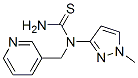 (9CI)- N-(1-甲基-1H-吡唑-3-基)-N-(3-吡啶甲基)-硫脲結(jié)構(gòu)式_590352-09-3結(jié)構(gòu)式