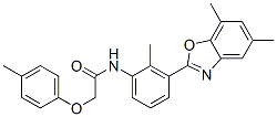 (9ci)-n-[3-(5,7-二甲基-2-苯并噁唑基)-2-甲基苯基]-2-(4-甲基苯氧基)-乙酰胺結構式_590395-91-8結構式