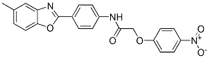 (9ci)-n-[4-(5-甲基-2-苯并噁唑基)苯基]-2-(4-硝基苯氧基)-乙酰胺結構式_590396-08-0結構式