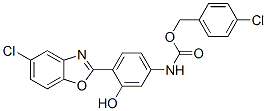(9ci)-[4-(5-氯-2-苯并噁唑基)-3-羥基苯基]-氨基甲酸 (4-氯苯基)甲酯結構式_590396-75-1結構式