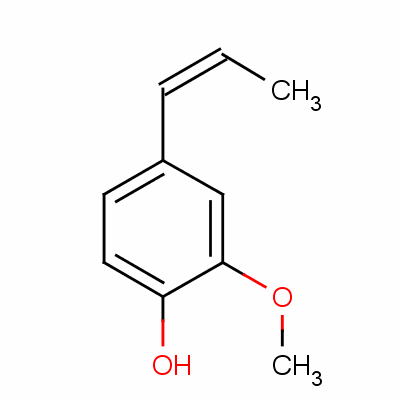 (Z)-2-甲氧基-4-(1-丙烯基)苯酚結(jié)構(gòu)式_5912-86-7結(jié)構(gòu)式