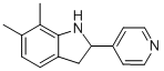 1H-indole,2,3-dihydro-6,7-dimethyl-2-(4-pyridinyl)-(9ci)Structure,591720-54-6Structure 1H-indole,2,3-dihydro-6,7-dimethyl-2-(4-pyridinyl)-(9ci) Structure,591720-54-6Structure