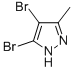 3,4-二溴-5-甲基吡唑結(jié)構(gòu)式_5932-19-4結(jié)構(gòu)式