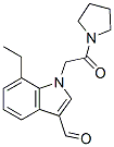 (9CI)-1-[(7-乙基-3-甲?；?1H-吲哚-1-基)乙?；鵠-吡咯烷結(jié)構(gòu)式_593237-24-2結(jié)構(gòu)式