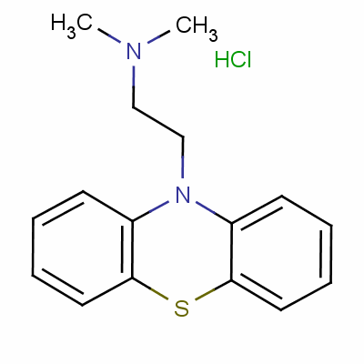 N,n-dimethyl-10h-phenothiazine-10-ethylamine monohydrochlorideStructure,5934-20-3Structure N,n-dimethyl-10h-phenothiazine-10-ethylamine monohydrochloride Structure,5934-20-3Structure