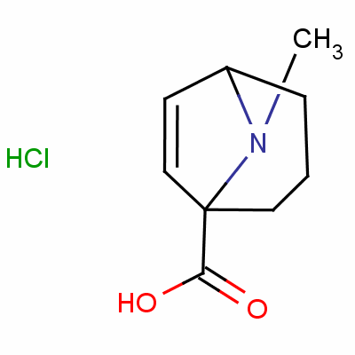 (1R)-8-甲基-8-氮雜雙環(huán)[3.2.1]-3-辛烯-2-羧酸鹽酸鹽結(jié)構(gòu)式_5937-74-6結(jié)構(gòu)式