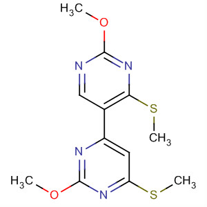 2,2’-Dimethoxy-4’,6-bis(methylthio)-4,5’-bipyrimidineStructure,59549-55-2Structure 2,2’-Dimethoxy-4’,6-bis(methylthio)-4,5’-bipyrimidine Structure,59549-55-2Structure