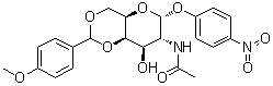 4-Nitrophenyl 2-acetamido-2-deoxy-4,6-o-p-methoxybenzylidene-α-d-galactopyranosideStructure,59868-86-9Structure 4-Nitrophenyl 2-acetamido-2-deoxy-4,6-o-p-methoxybenzylidene-α-d-galactopyranoside Structure,59868-86-9Structure
