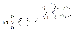 (9ci)-n-[2-[4-(氨基磺?；?苯基]乙基]-3-氯-苯并[b]噻吩-2-羧酰胺結(jié)構(gòu)式_600122-24-5結(jié)構(gòu)式