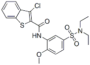 (9ci)-3-氯-n-[5-[(二乙基氨基)磺?；鵠-2-甲氧基苯基]-苯并[b]噻吩-2-羧酰胺結(jié)構(gòu)式_600122-32-5結(jié)構(gòu)式