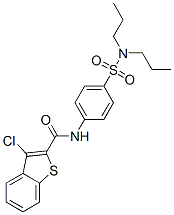 (9ci)-3-氯-n-[4-[(二丙基氨基)磺?；鵠苯基]-苯并[b]噻吩-2-羧酰胺結構式_600122-43-8結構式