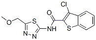 (9ci)-3-氯-n-[5-(甲氧基甲基)-1,3,4-噻二唑-2-基]-苯并[b]噻吩-2-羧酰胺結構式_600122-44-9結構式