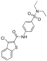 (9ci)-3-氯-n-[4-[(二乙基氨基)磺?；鵠苯基]-苯并[b]噻吩-2-羧酰胺結(jié)構(gòu)式_600640-87-7結(jié)構(gòu)式