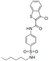 (9ci)-3-氯-n-[4-[(己基氨基)磺?；鵠苯基]-苯并[b]噻吩-2-羧酰胺結(jié)構(gòu)式_600640-88-8結(jié)構(gòu)式