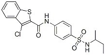 (9ci)-3-氯-n-[4-[[(1-甲基丙基)氨基]磺?；鵠苯基]-苯并[b]噻吩-2-羧酰胺結(jié)構(gòu)式_600640-89-9結(jié)構(gòu)式