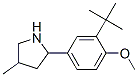 (9CI)-2-[3-(1,1-二甲基乙基)-4-甲氧基苯基]-4-甲基-吡咯烷結(jié)構(gòu)式_603068-79-7結(jié)構(gòu)式