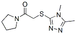(9CI)-1-[[(4,5-二甲基-4H-1,2,4-噻唑-3-基)硫代]乙酰基]-吡咯烷結(jié)構(gòu)式_603070-54-8結(jié)構(gòu)式