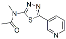 (9ci)-n-甲基-n-[5-(3-吡啶)-1,3,4-噻二唑-2-基]-乙酰胺結(jié)構(gòu)式_603075-49-6結(jié)構(gòu)式